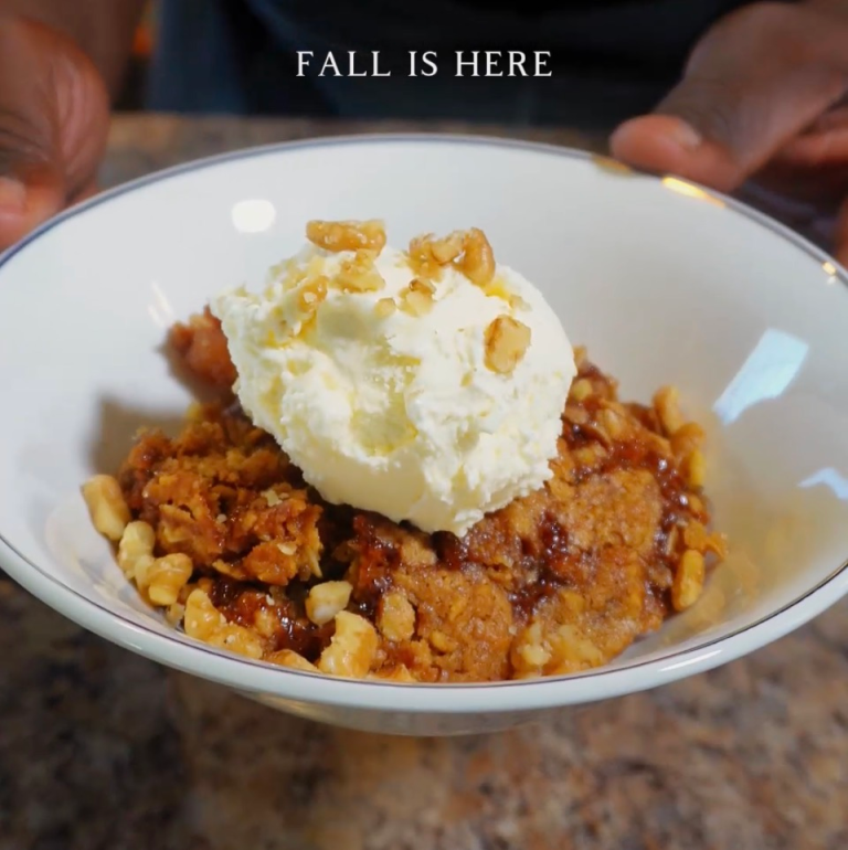 Honey Walnut Apple Crisp