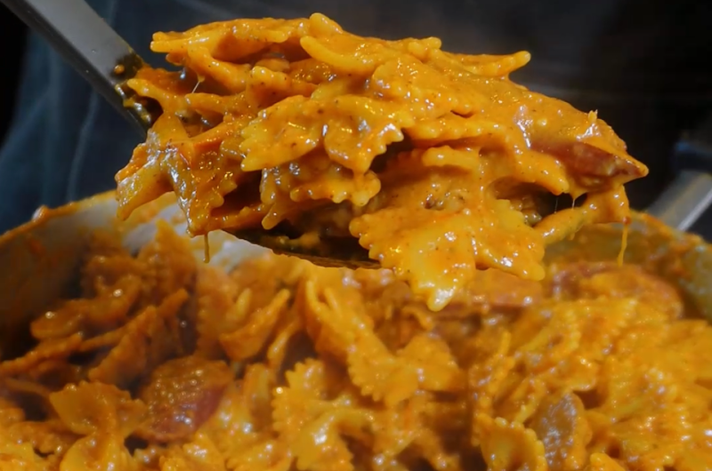 Roasted Red Pepper Sausage Pasta
