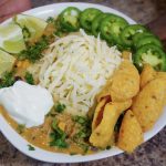 white chicken chili in a bowl