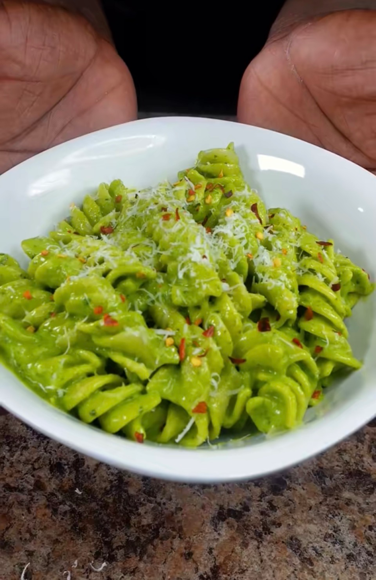 spinach basil pesto pasta