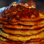 stack of sweet potato pancakes