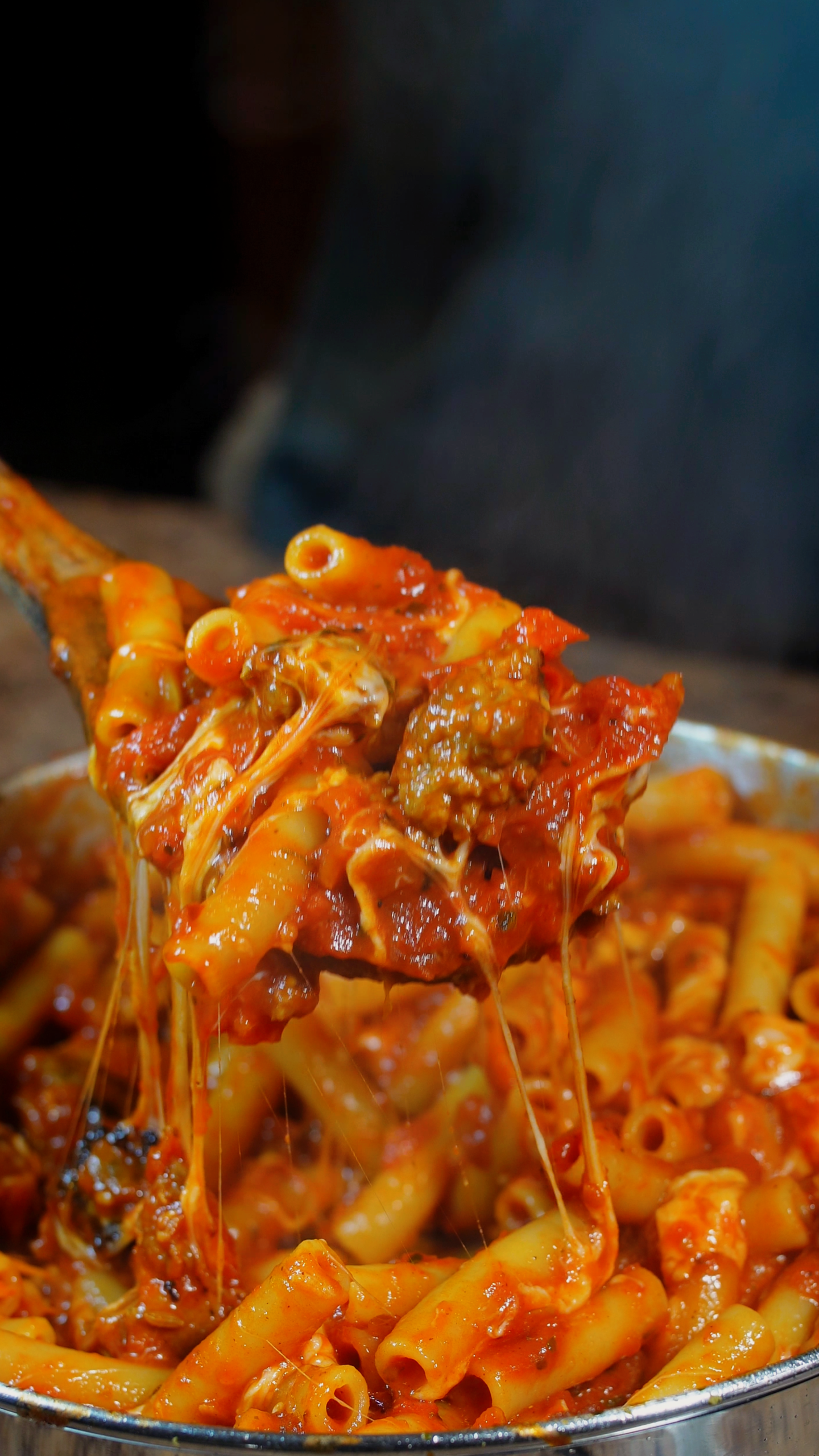 cheesy sausage ziti
